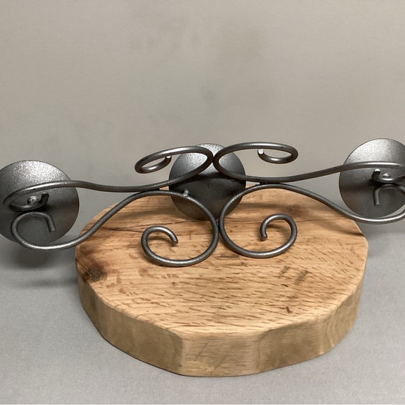 Metal / Iron Crafted Triple Candle Holder - Great Condition - Well Built - Picture 7 of 10